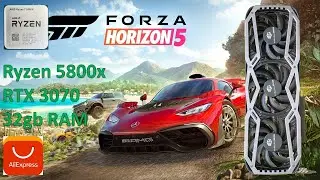 RTX 3070 MLLSE, ALIEXPRESS Triple FAN - Gameplay, Forza Horizon 5