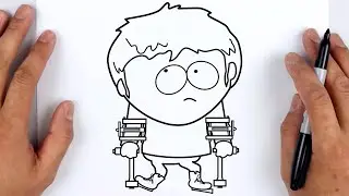 HOW TO DRAW JIMMY VALMER | South Park - Easy Step By Step Tutorial For Beginners