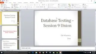 Database Testing  | SQL Tutorial For Beginners– Session 9 Union