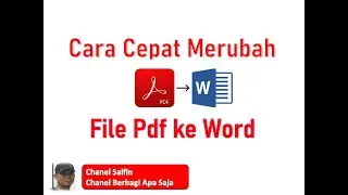 Cara Cepat Merubah File Pdf ke Word