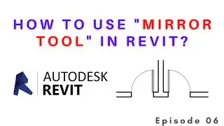How to use Mirror Tool in Revit ? | Revit Tools 06 | For House Design beginners |  Civil Engineering
