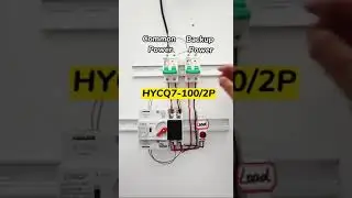 CSQ ATS Single phase 2P din rail mini automatic transfer switch wiring method. How to connect it?