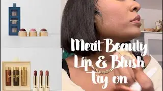 Merit Beauty Holiday Kit Must Have Review #meritbeauty #blackgirlmakeup #gifted