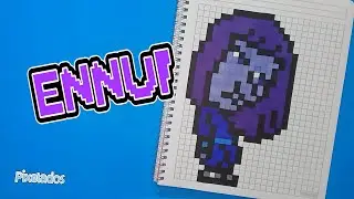 COMO DIBUJAR A ENNUI - ABURRIMIENTO de INTENSAMENTE 2 en PIXEL ART - PIXELADOS