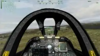 Arma 2 | A10 GAU-8 and Rocket Pods strafing run, dual POV