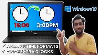 Change time format windows 10 | 12 hour format in windows 10 | how to change clock to 12 hour format