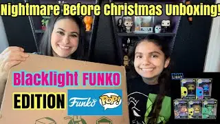 NIGHTMARE BEFORE CHRISTMAS FUNKO POP UNBOXING! I ENTIRE BLACK LIGHT FUNKO POP SERIES I APRIL 2023