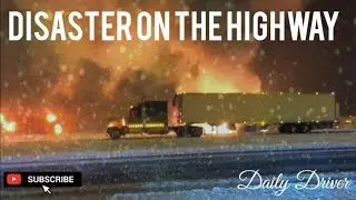 Winter Snow Storm and Truck Fire - Daily Trucking