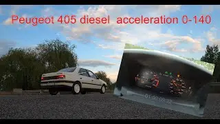 Peugeot 405 diesel acceleration 0-140