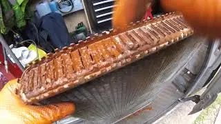 How to clean a radiator Chrysler Dodge / Как почистить радиатор Chrysler Dodge