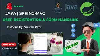 #4: Spring MVC project user registration & form handling Java tutorial