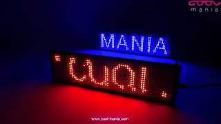 Led message board with WiFi - 34cm x 9,6 cm (www.cool-mania.com)