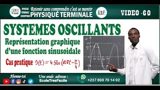 Physique Terminale #60 - Systèmes Oscillants - représentation graphique d'une fonction sinusoïdale