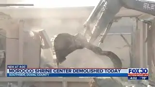 Morocco Shrine Auditorium demolished in Jacksonville | Action News Jax