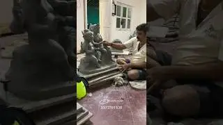 gauri ganapti making #belvalkarartstudio #clayganesh #ganeshidol