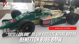 #Miniaturas | MINIS COM HISTÓRIA: BENETTON B186 BMW, UM FOGUETE COM 1.400 CV DE POTÊNCIA!