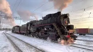 Паровоз ЛВ-0355 и Л-3111
