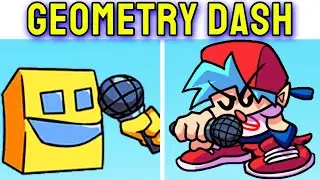 Friday Night Funkin' VS Geometry Dash FULL WEEK + Cutscenes (FNF Mod/Hard) (Friday Night Dashing)