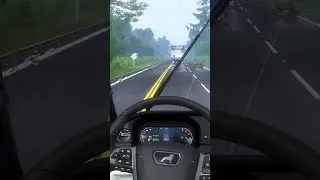 Truckers Convoy on Heavy Rain | Man Truck  #trucksimulator #bus #bussim #bussimulator