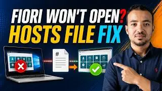 Enable SAP FIORI on Windows: Update Hosts File