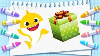 فێربونا وێنه‌كێشانا بێبى شارك - Learn to Draw Baby Shark