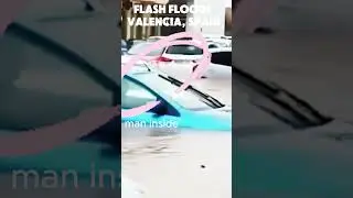 GRABI FLASH FLOOD SA SPAIN #shortsvideo   #video #flashflood #typhoon