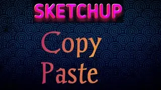 How to Copy Objects using Move tool in Sketchup | Tamil tutorials || TST