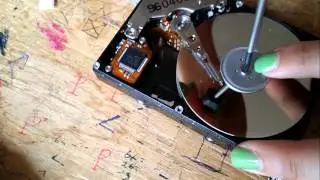 Disassembling a Laptop Hard Disk Drive