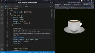 A Coffee Cup ☕ designed in pure CSS | CSS tutorial