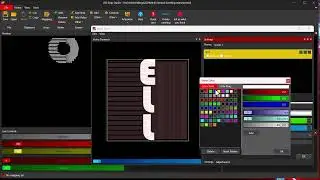 Vertical scrolling text for pixel LED installations