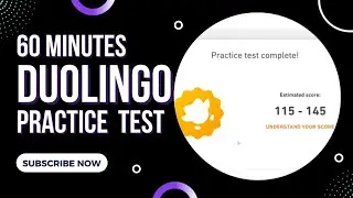 60 MINUTES Full Duolingo English Practice Test | Test 16 | With answers | International Students