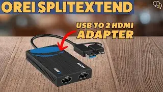 Connect 2 Monitors to a Laptop via USB | OREI SplitExtend USB Dual Display Adapter