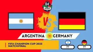Argentina vs Germany ||Fifa Champion Cup final match