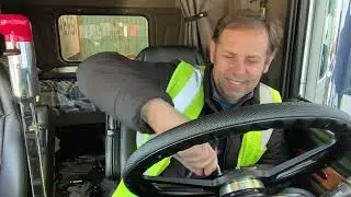 November 14, 2023 установка нового руля и датчика, ну и немного работы на классике Peterbilt 389￼￼