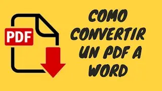 🅿🅳🅵 Como convertir un documento PDF a  un documento WORD 2021