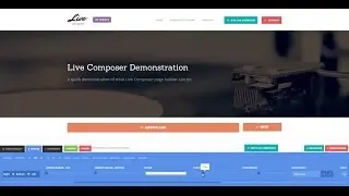 Live Composer WordPress Page Builder - Demonstration