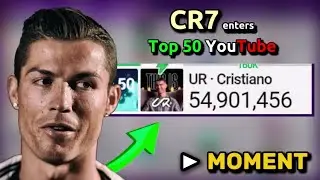 UR Cristiano Ronaldo enters Top 50 Subscriber Count | EXACT MOMENT