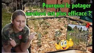 Why is the raised vegetable garden more efficient?
