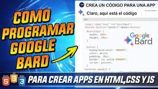 How to program with Google Play EASY to create apps with artificial intelligence in HTML, CSS and JS