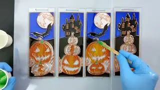Halloween Lantern Resin Art! #halloween #halloweendecor #resinart