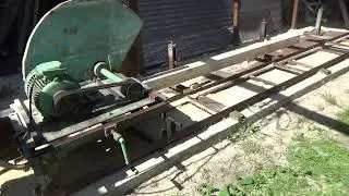 Дисковая пилорама (шпалорез) .