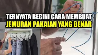 Ternyata Begini Cara Membuat Jemuran Pakaian Yang Benar.
