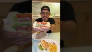 Mukbang ASMR Sandwich Ala Hotel pas Staycation #Shorts