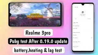 Realme 3pro Pubg test After 0.19.0 |Realme 3pro Pubg test battery ,heating  & lag test|Anu tech🤩