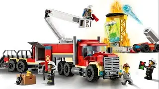 LEGO Fire🔥🔥🔥🚒 truck that puts out the fire🔥🔥🔥🚒🚒🚒 City  Fire Command Unit