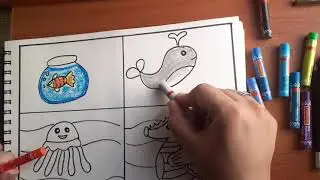 Easy aquatic Drawings