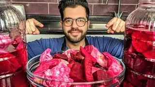 Iraqi Red Pickles | الطرشي الأحمر العراقي | شلغم و شوندر  | شيف شاهين