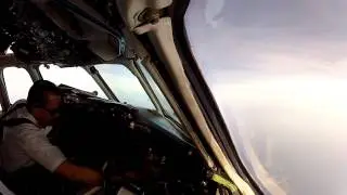 Part 1 MD80 Curacao to Caracas (SVMI) Full  Flight  Gusty Weather