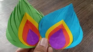 Krishna Janmastami Craft/Little Krishna Crown/Easy Paper Crafts/Paper Crown/Paper Crown For Kids