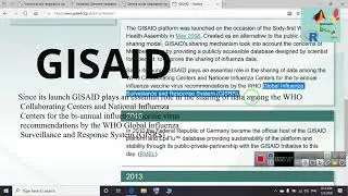 Covid19 genome database describing